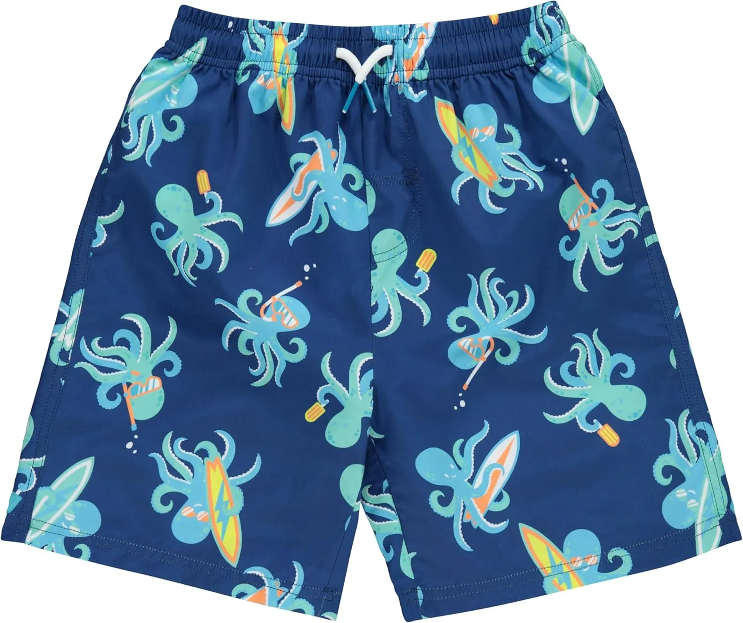2 or 3-Pack Boys Swim Trunks, Kids Quick Dry Swimming Shorts with Liner - Solid/Printed Swimwear