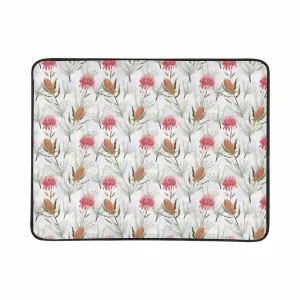 Australian Wattle Large Print  Beach Mats 78"x 60"