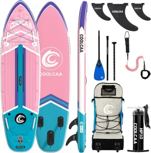 Inflatable Stand Up Paddle Board, 460lb Max Capacity, Premium SUP Accessories, Stable Non-Slip Deck, Adult & Youth All Skill Levels