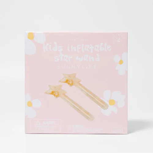 Kids Inflatable Star Wand Princess Swan Gold Set of 2