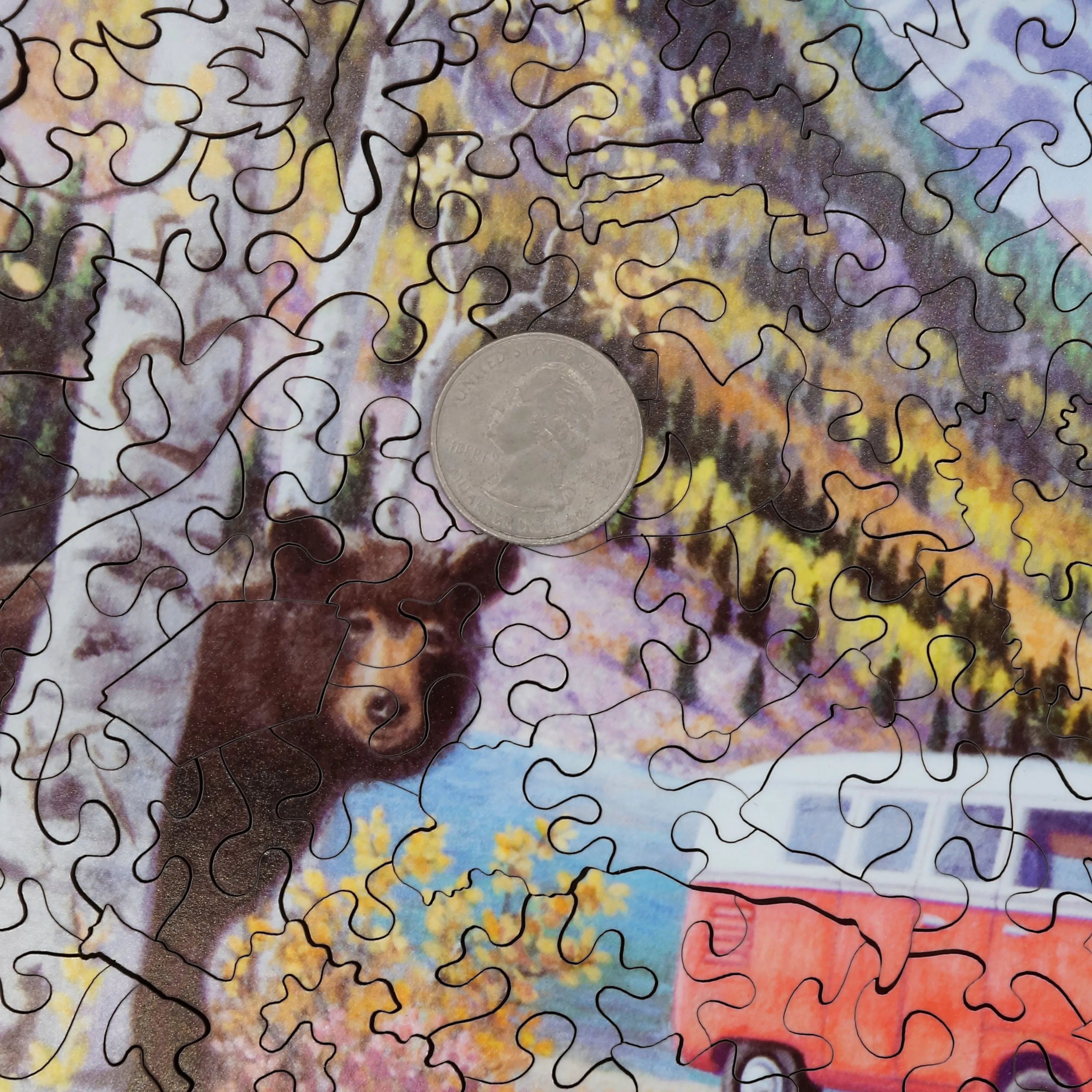 Maroon Bells (500 Piece Wooden Jigsaw Puzzle)