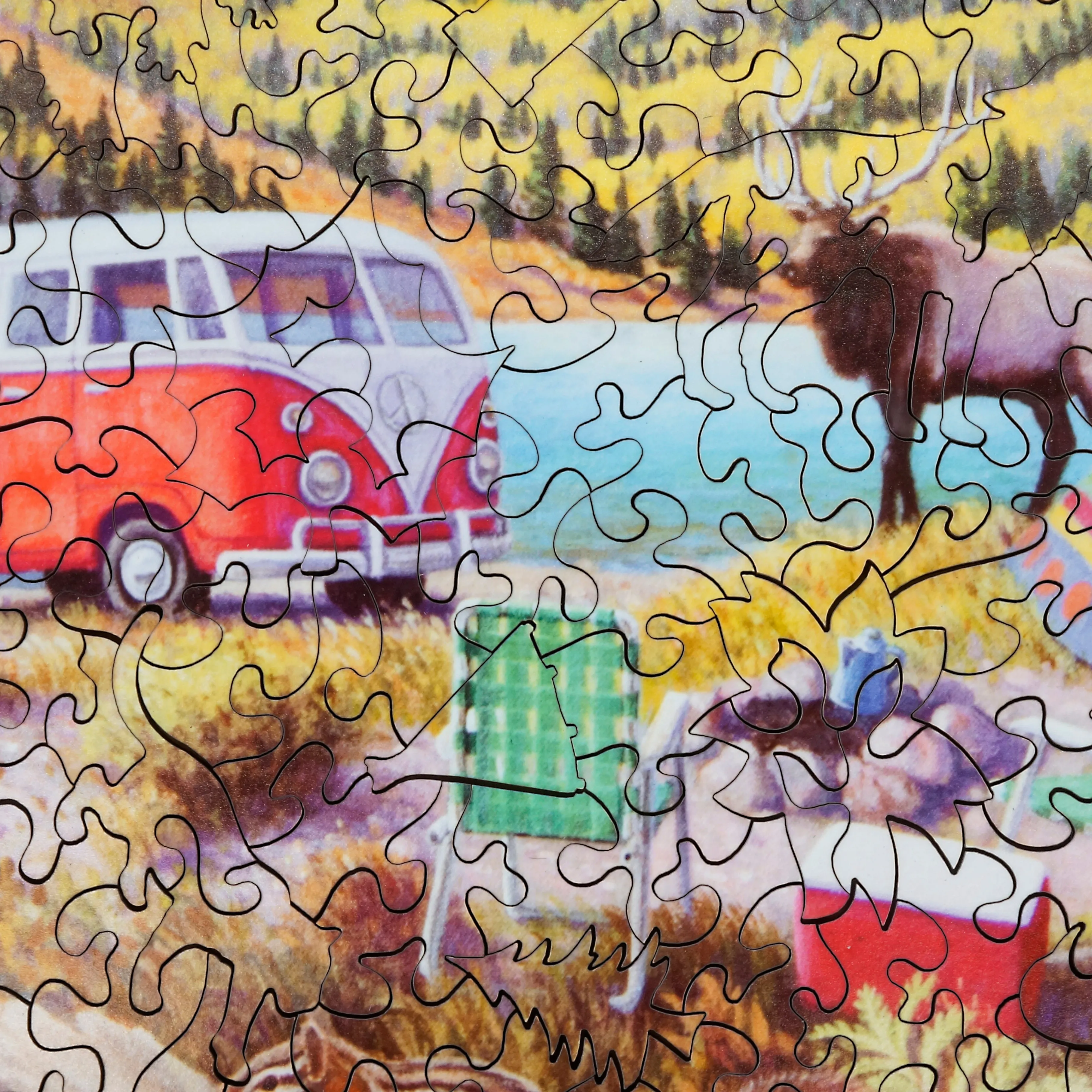 Maroon Bells (500 Piece Wooden Jigsaw Puzzle)