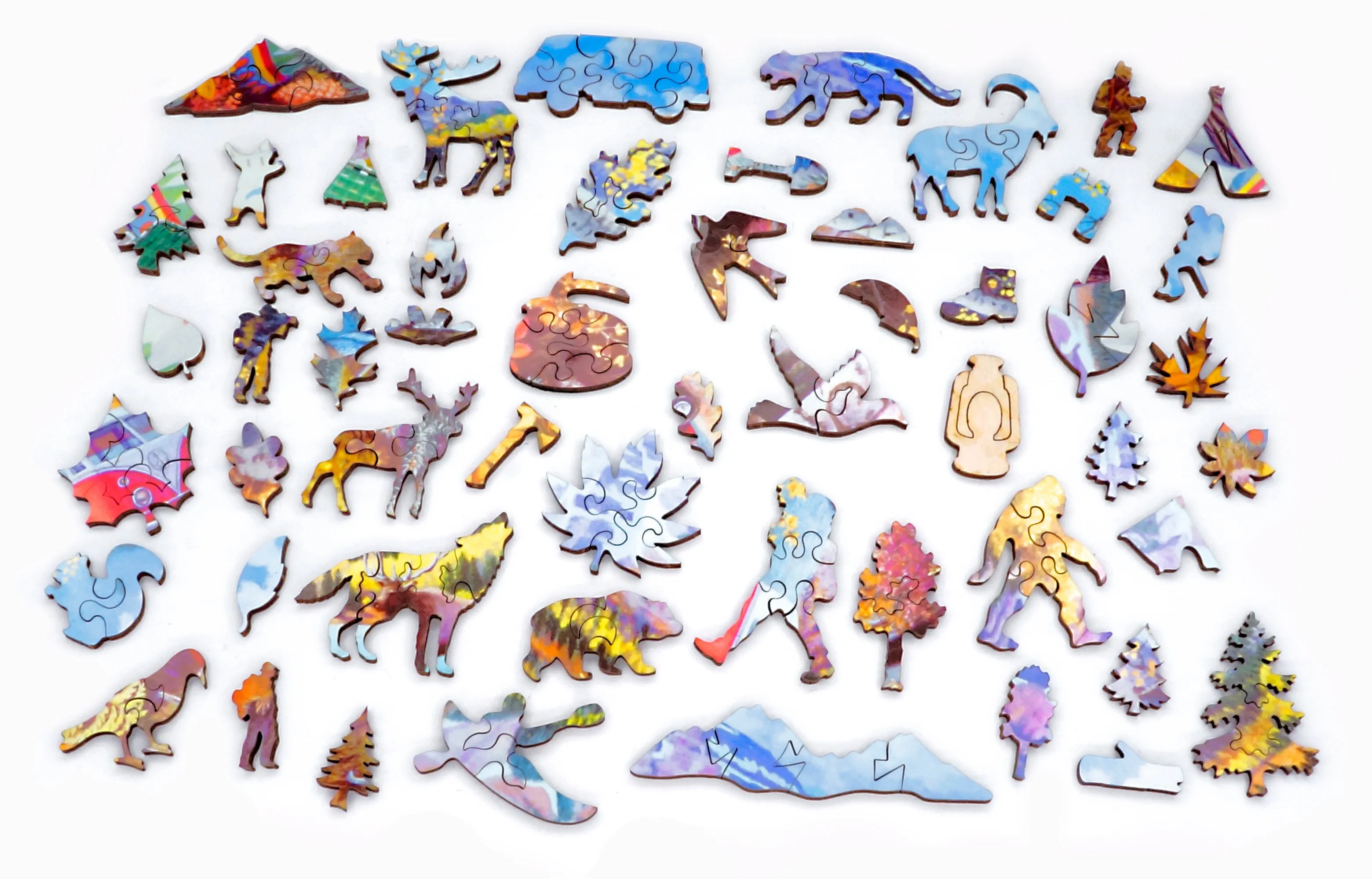 Maroon Bells (500 Piece Wooden Jigsaw Puzzle)