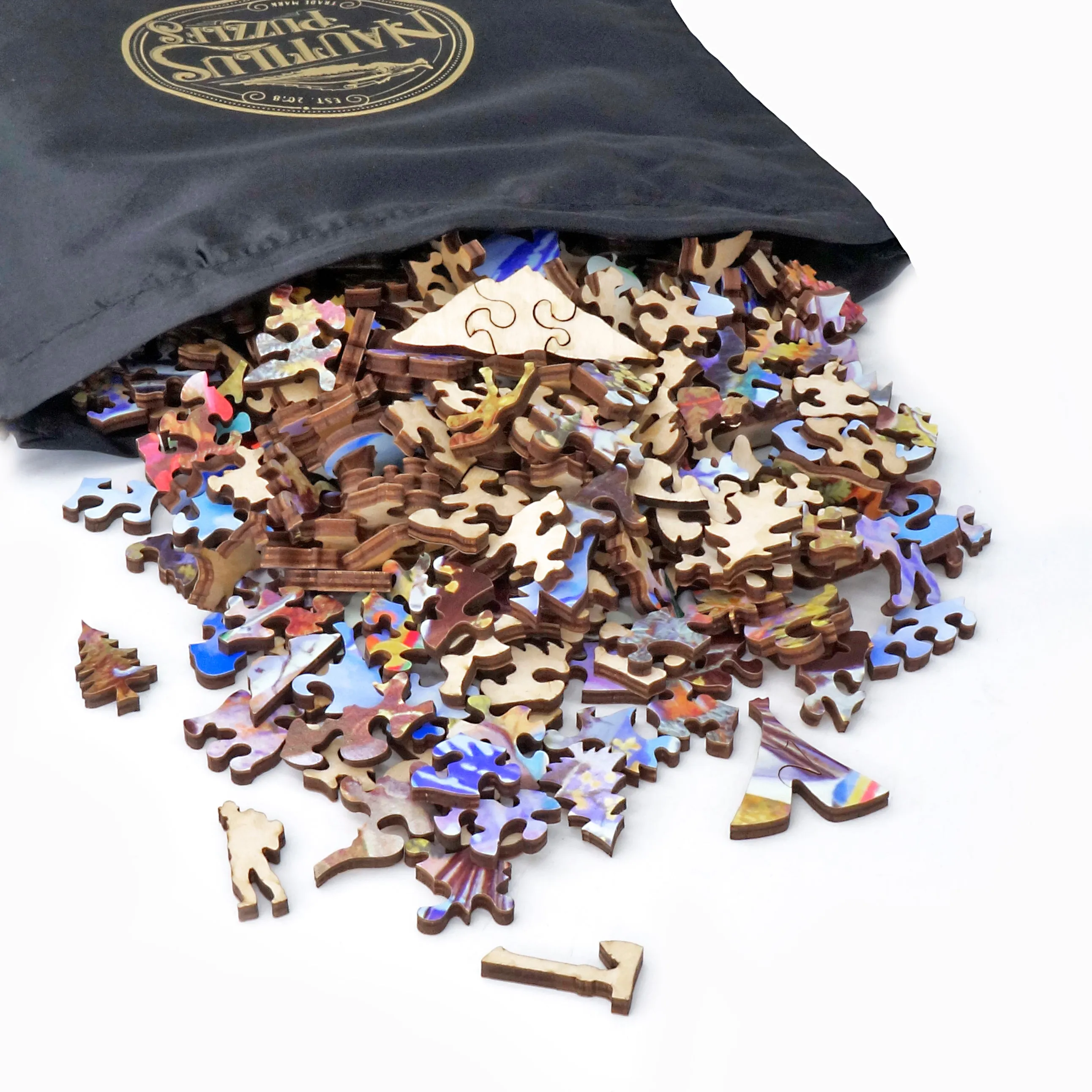 Maroon Bells (500 Piece Wooden Jigsaw Puzzle)