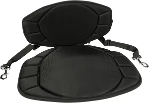 Pelican Boats - Sit-on-top Kayak or SUP Seat  PS0480-3 - Universal Fit Water Repellent Cushion with Back Support, Black