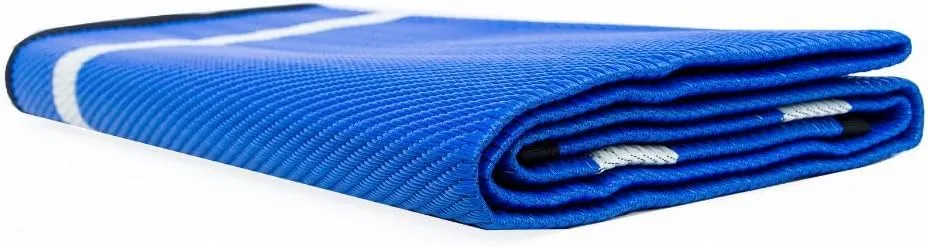 Premium Outdoor RV Patio Mat  Extra Thick 5mm Recycled Polypropylene Rug  Heavy-Duty, Waterproof, Reversible  Luxury Mat for Camping, Beach, Deck, Campsite