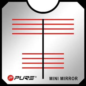 Pure2Improve Putting Mini Mirror, 3"x3" - Indoor/Outdoor Golf Putt Training Aid & Alignment Mirror