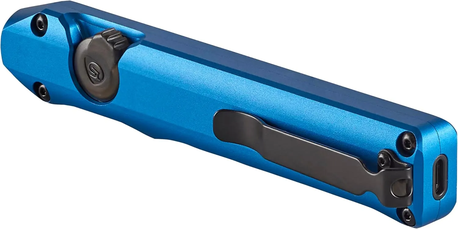 Streamlight 88817 Wedge 1000-Lumen Slim Everyday Carry Flashlight, Includes USB-C Cable and Lanyard, Blue