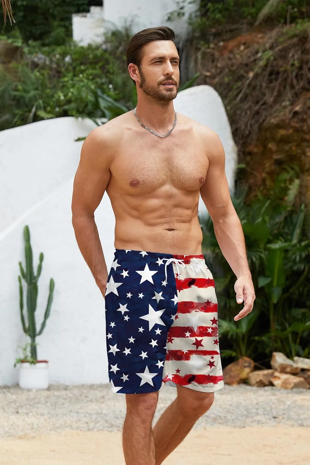 TMSD Mens Summer Beach Board Shorts Quick Dry Swim Trunks with Pockets