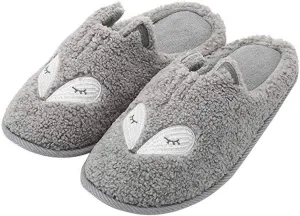 Tuiyata Cute Animal Slippers for Women Mens Winter Warm Memory Foam Cotton Home Slippers Soft Plush Fleece Slip on House Slippers for Girls Indoor Outdoor Shoes