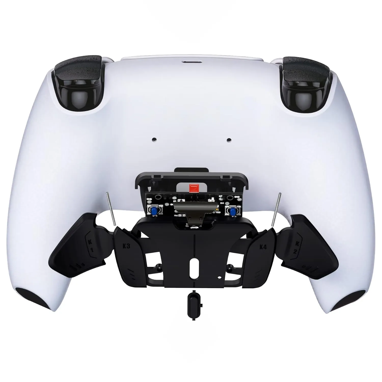 Turn RISE to RISE4 Kit  Redesigned Solid Black K1 K2 K3 K4 Back Buttons Housing & Remap PCB Board for PS5 Controller eXtremeRate RISE & RISE4 Remap kit - Controller & Other Accessories NOT Included