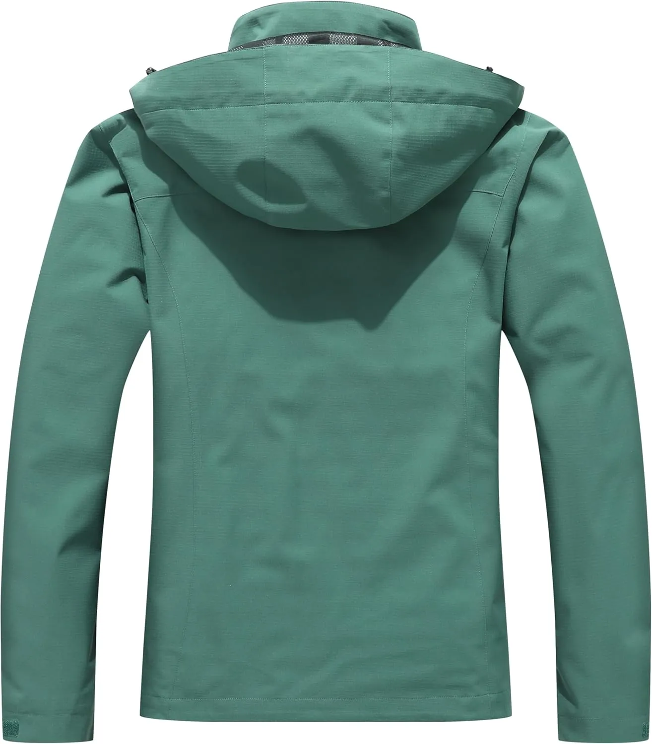 Women's Waterproof Raincoat Lightweight Rain Jacket Detachable Hood Travel Outdoor