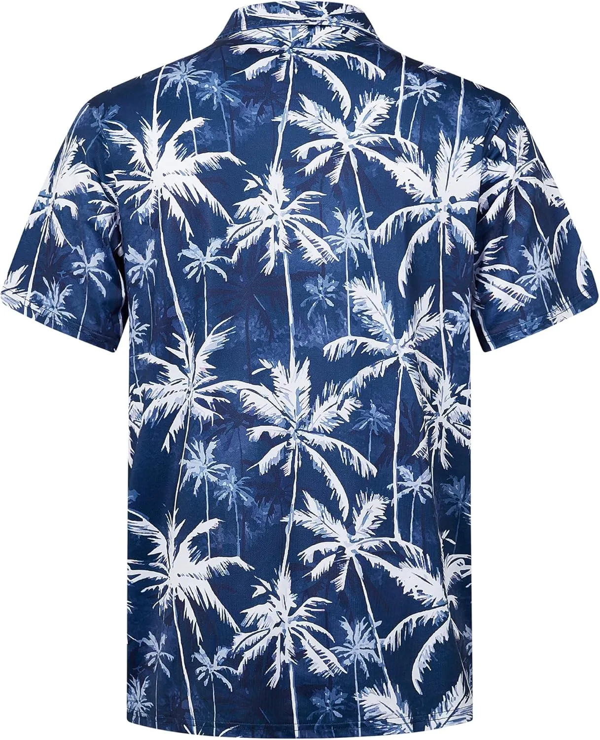 zeetoo Men's Polo Shirts Hawaiian Golf Polos Shirts Short Sleeve Performance Print Moisture Wicking Dry Fit Mens Golf Shirts